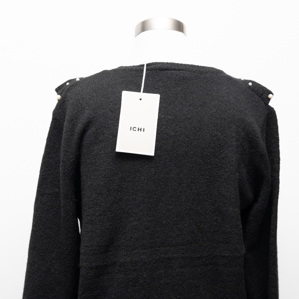 ICHI - Pearl Embellished Ruffle Sweater‎ - Picture 7 of 13